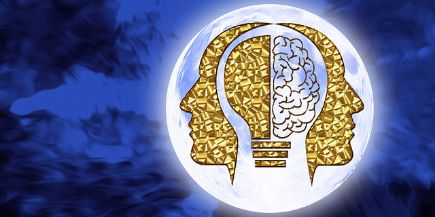 Menschen Geist Gehirn Gold