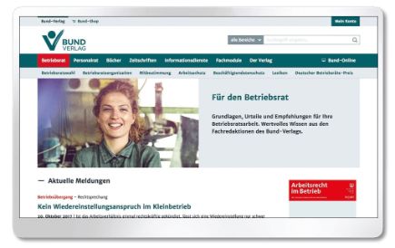 Bund-Verlag Webseite