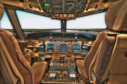 Cockpit Flugzeug Pilot