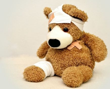 Teddy krank