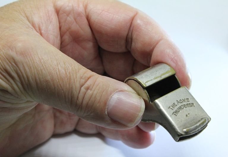 whistle whistleblower Pfeife Trillerpfeife Schiedsrichter Alarm