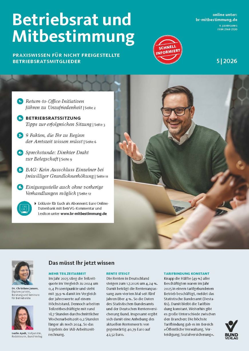 Betriebsrat und Mitbestimmung