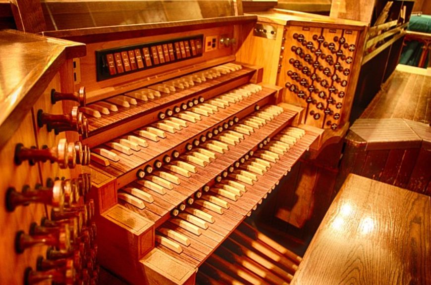 Orgel Pfeifen Tasten Manual Kirchenorgel Kirchenmusik
