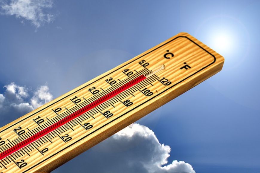 Sommer Hitze Thermometer